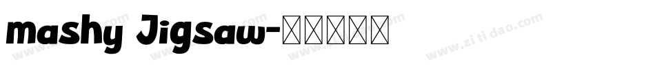 mashy Jigsaw字体转换
